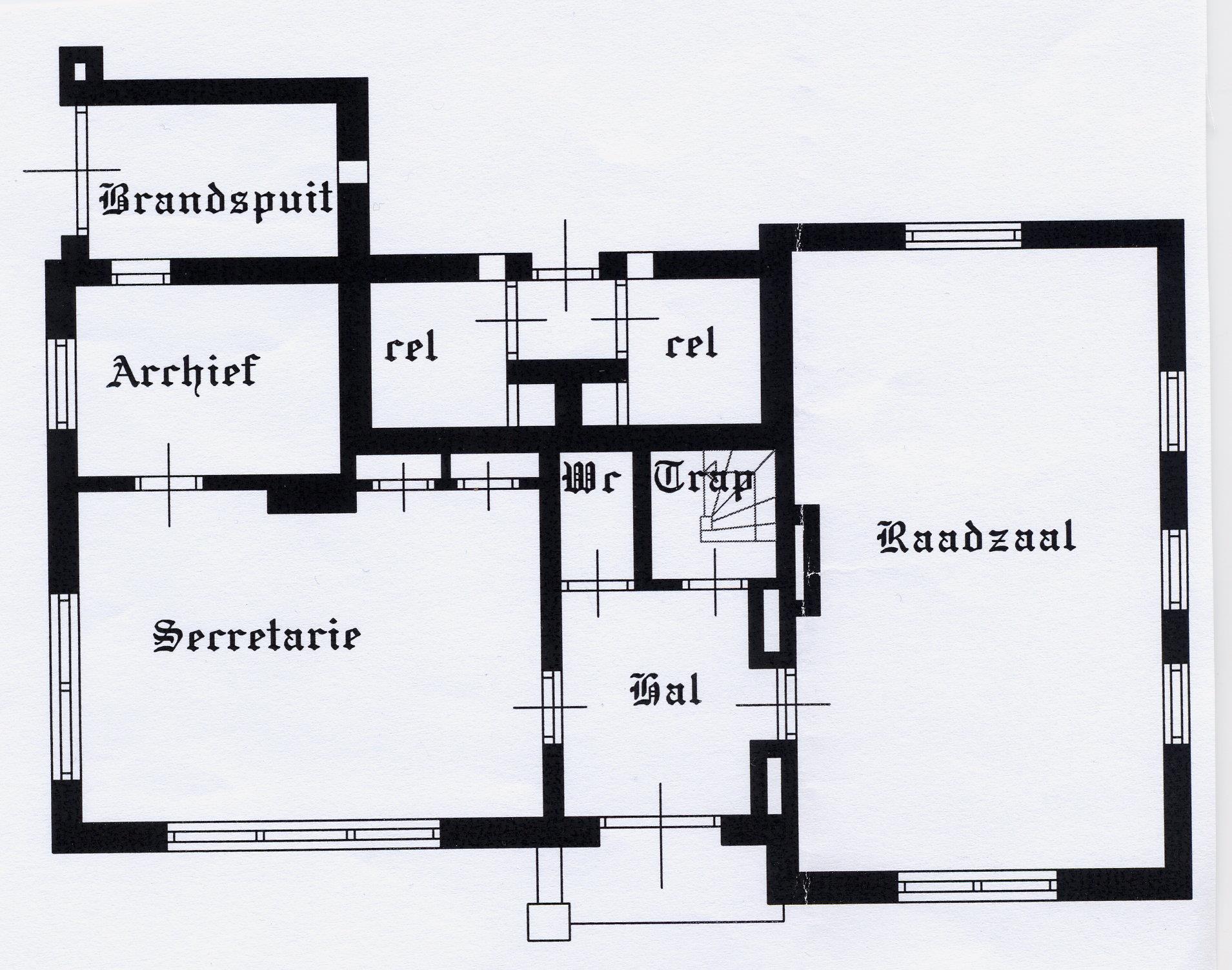 RZO03 gemeentehuis begane grond 1931